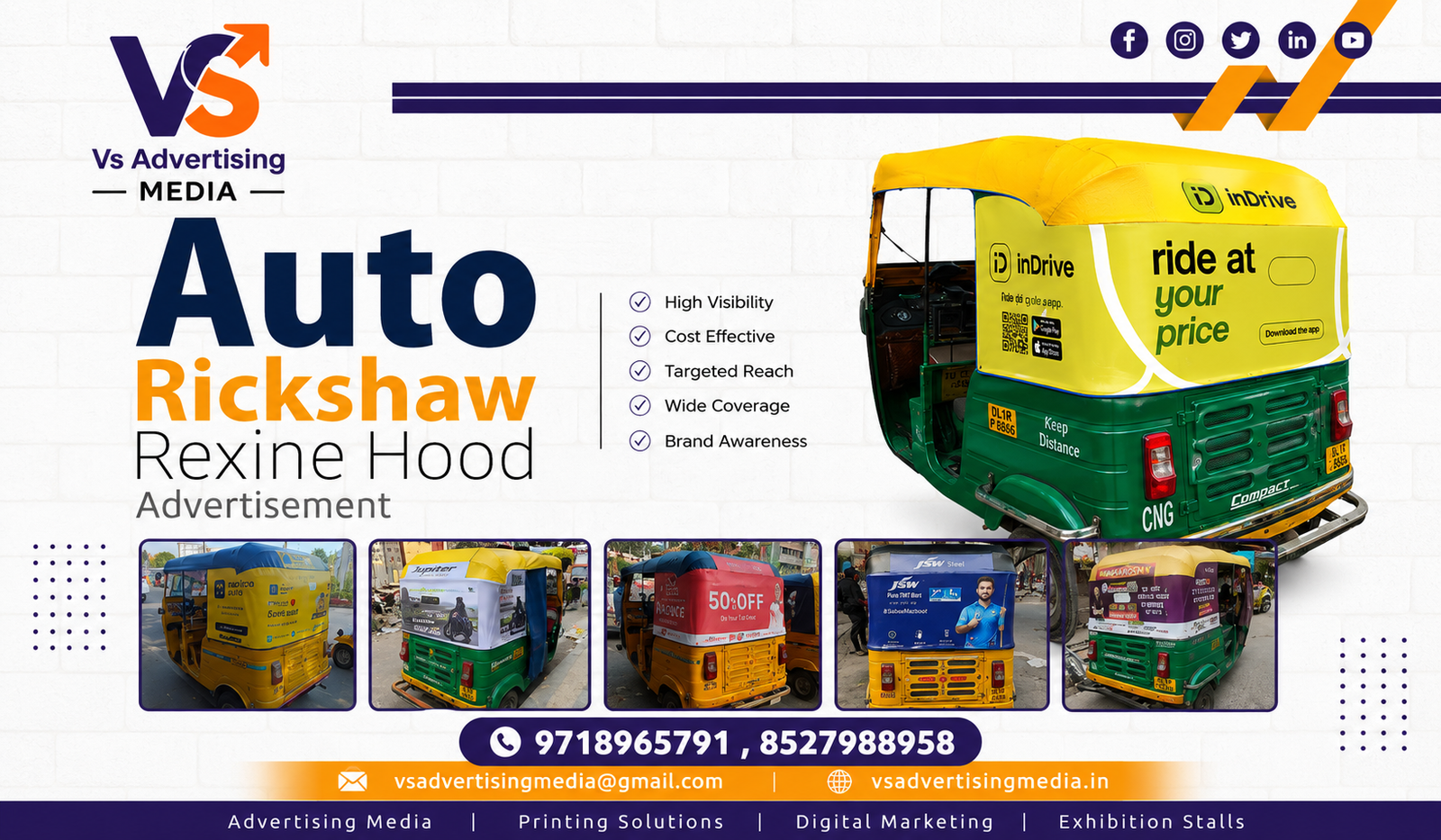 Auto Hood Advertising & Branding Service in Delhi NCR & Pan India
