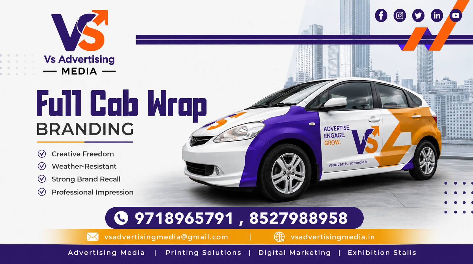 Cab Branding Service in Delhi NCR & Pan India | Cab Advertising